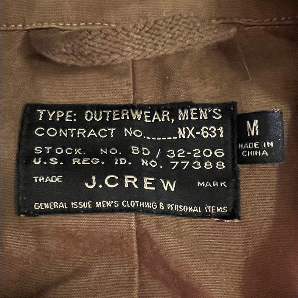 J. Crew Men's Field Jacket — Dark Tan — Medium - Picture 2 of 9